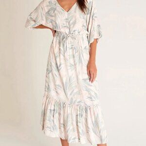 Z Supply Adley Tropical Midi Ruffle Dress
